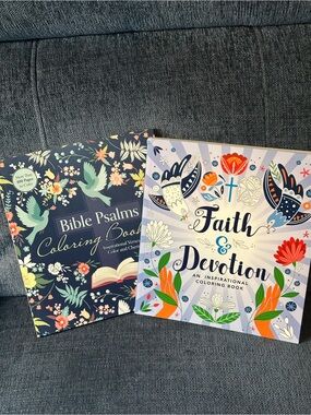 Faith & Devotion Inspirational Coloring Book & Bible Psalms Coloring Book